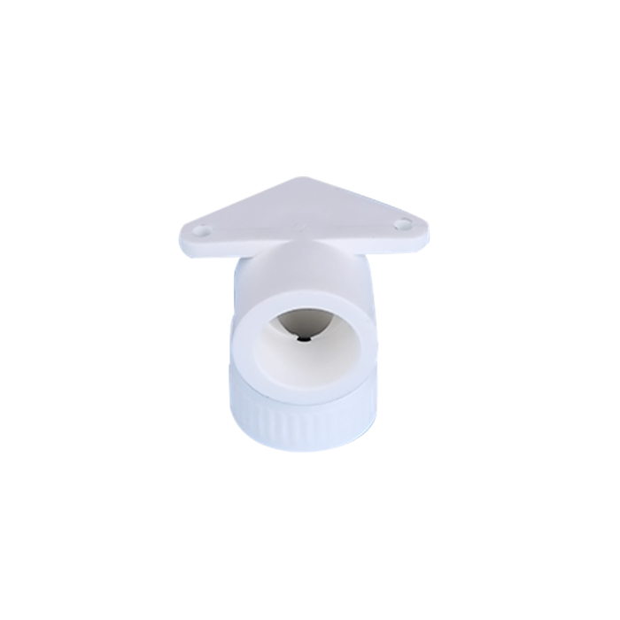 Codo roscado hembra para montaje de tubería PPR con disco